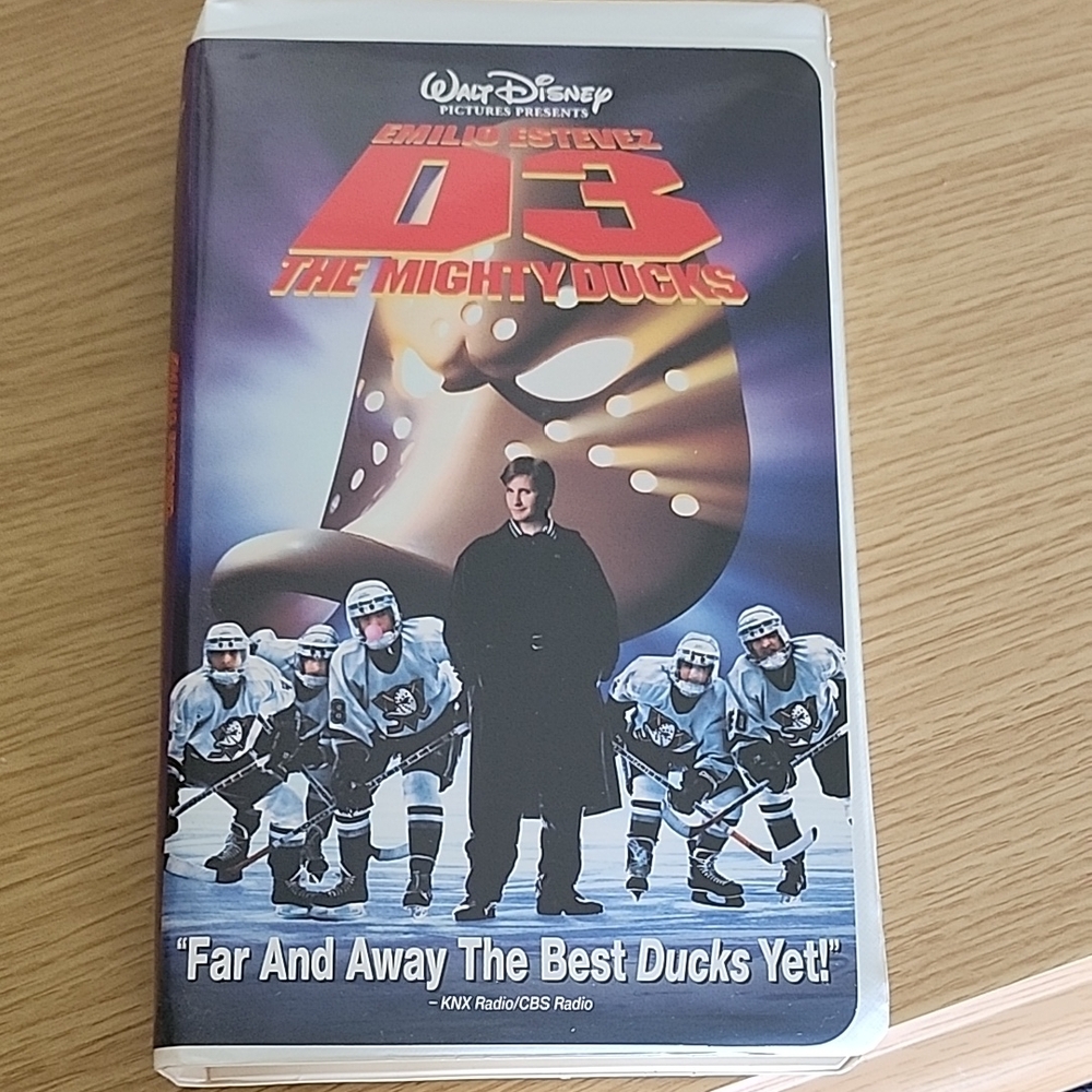 D3: The Mighty Ducks VHS Tape